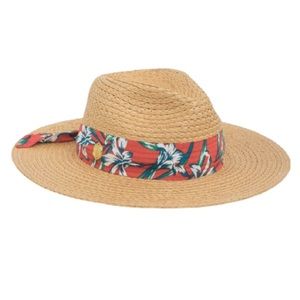 Vince Camuto Women’s Tie Band Paper Panama Summer Hat NWOT